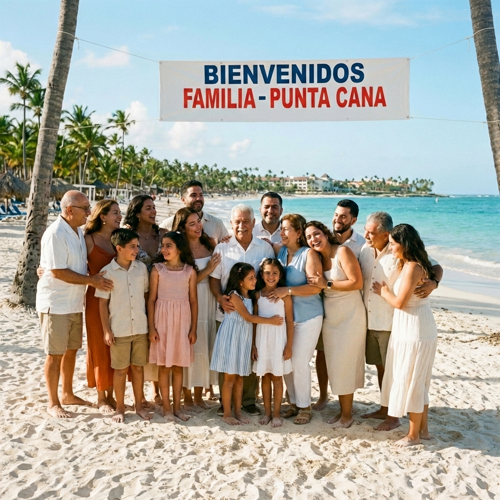 Reencuentro familiar en Punta Cana